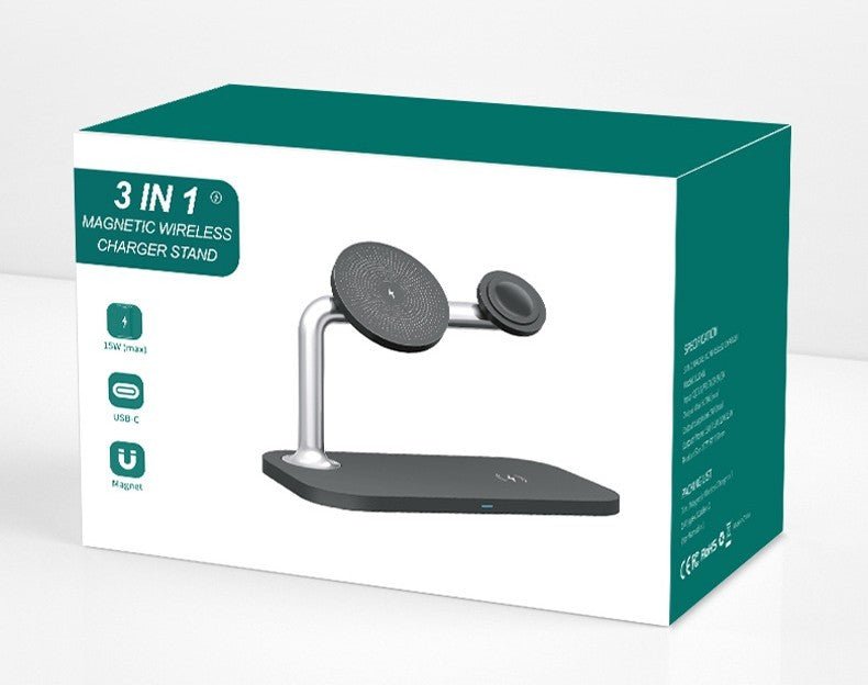 3 - in - 1 Wireless Magnetic Charging Hub - TrendStorm Haven